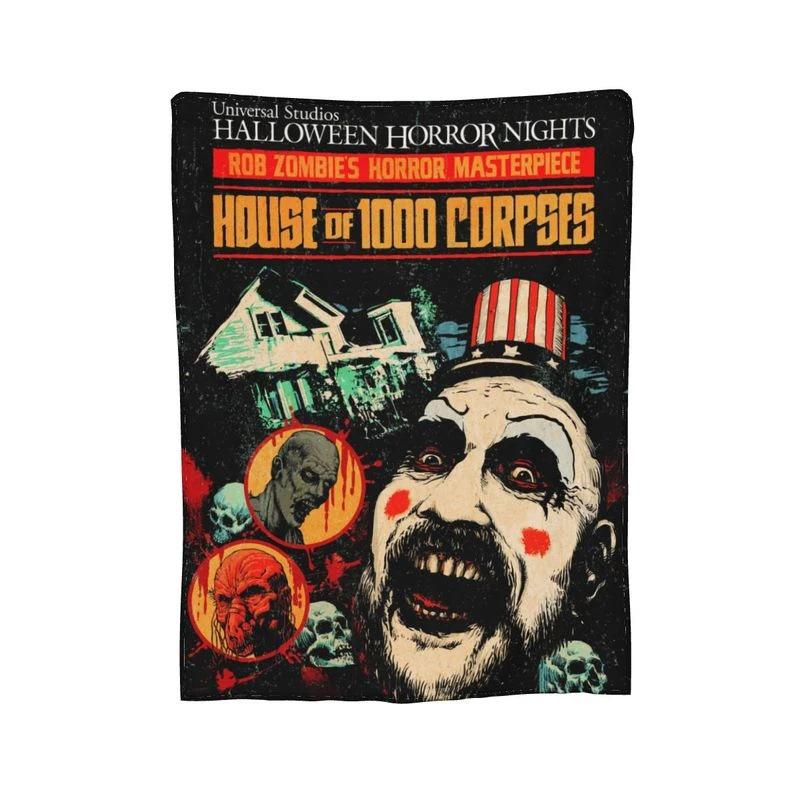 Halloween Themed Blanket Soft And Warm Flannel Blanket Office Travel Blanket Blanket