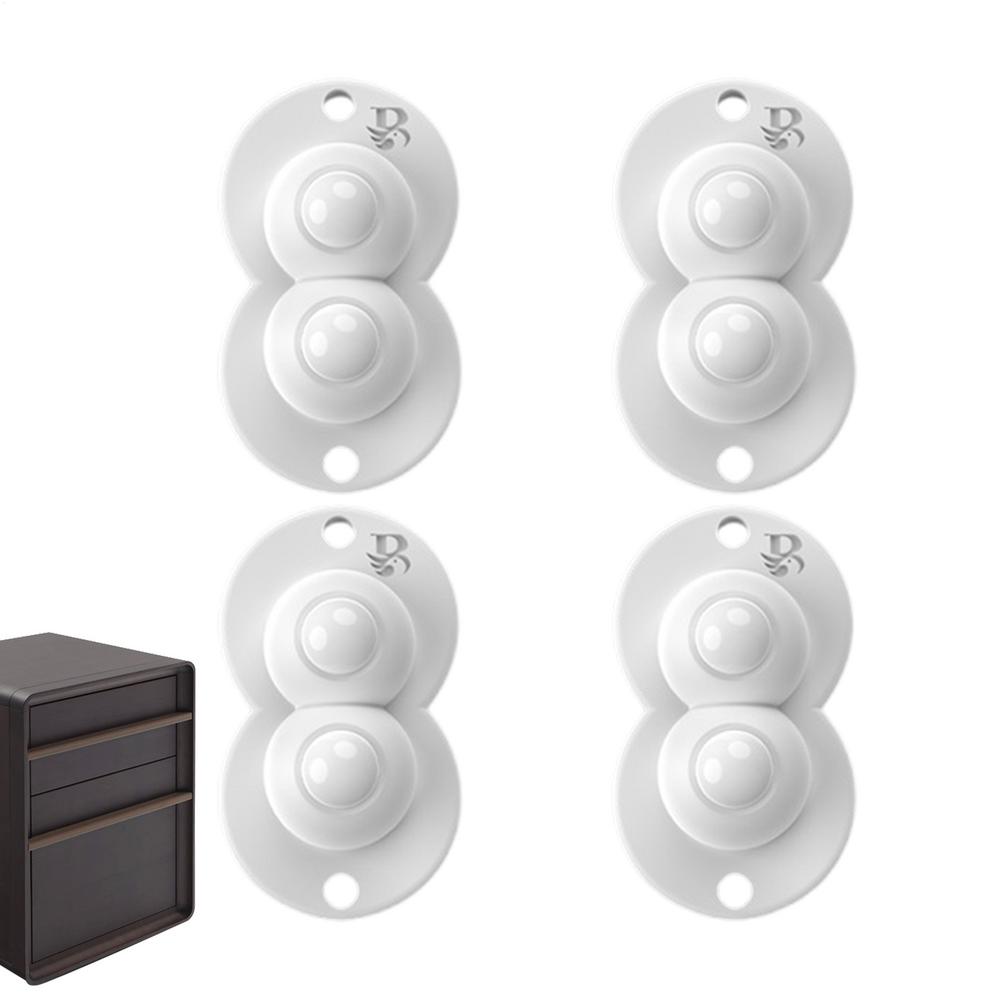 Маленькие колесики для тяжелой техники 4 шт. Самоклеящиеся колесики с роликовым шариком 360 градусов