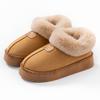 Cotton Slippers Root Bag Autumn and Winter Indoor Home Dormitory Thickened Plush Warm and Wear-resistant Couple Shoes