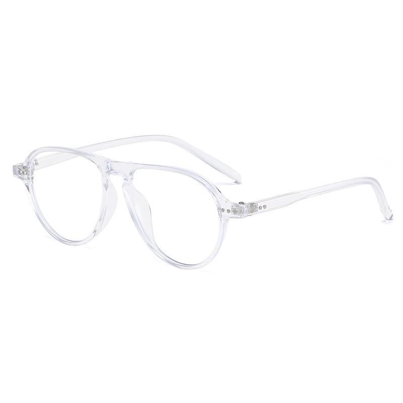 

19241 Круглые плоские очки с защитой от синего цвета, классическая оправа для очков, простые и тонкие очки