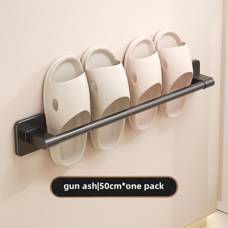 Wall-Mounted Drainable Bathroom Slipper Rack