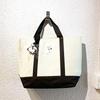 Snoopy Grocery Tote Bag White CHICKS UNDERTHE SHED SNOOPY Large Capacity Travel Bag