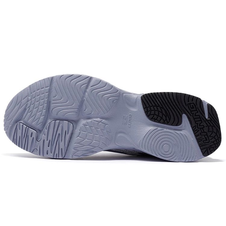 Li-Ning Meteor Synthetic Leather Shock Absorbing Non-Slip Wear-Resistant Rebound Low-Top Casual Shoes Men sneaker White Blue ARLS007-4
