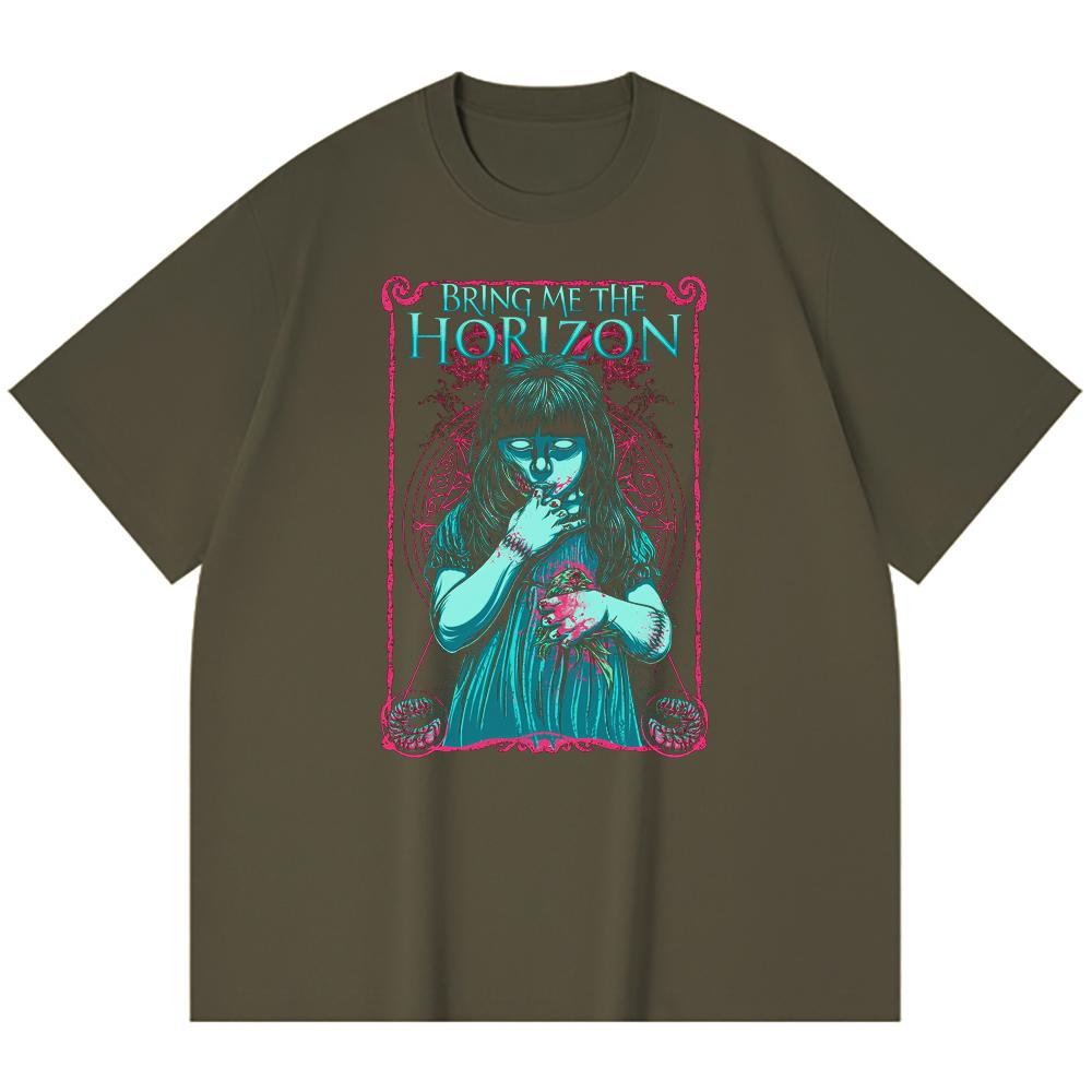230 g/m² 100% Bavlna T-shirt Heavy Metal Rocková Kapela Tisk Populární Hudby Unisex Těžký Bavlněný T-shirt