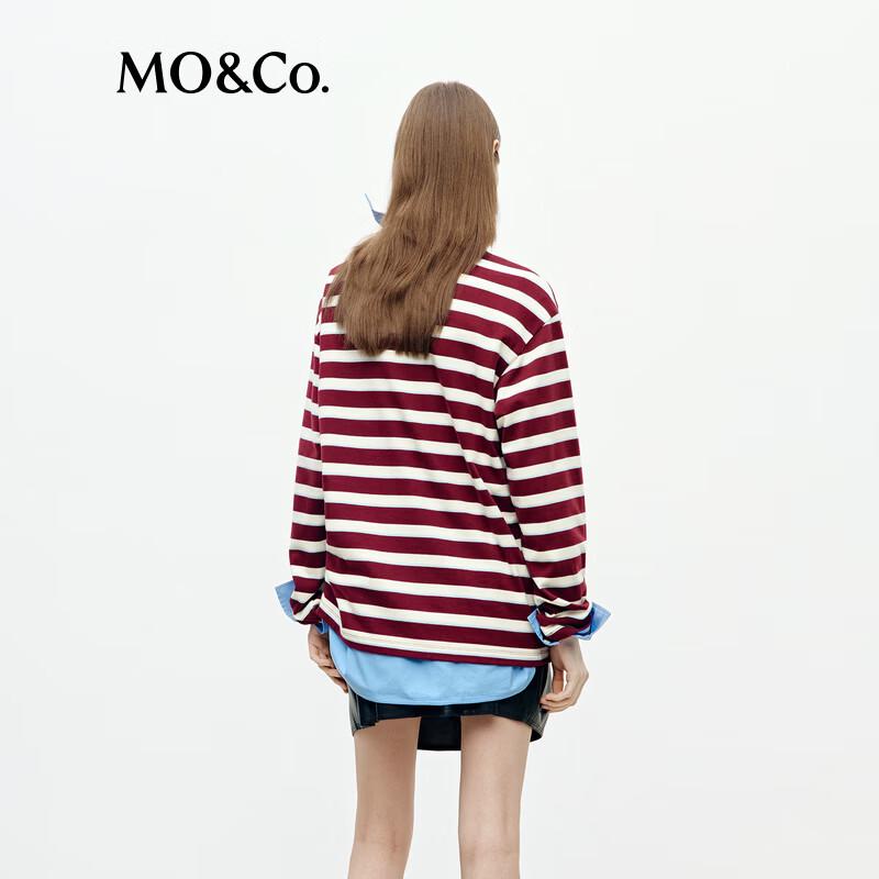 MO&Co. Striped Cotton T-shirt