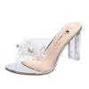 Fashion Fashion Rhinestone Women's High Heels GLADIATOR Style Woman Ultra High Heels Sandals Wedding Banquet Glass Slippers Pumps Mujer