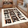 Bold Retro Typography Area Rug Non Slip Washable Floor Carpet Accent Rug Decorative Carpet Stylish Rug for Bedroom Entryway