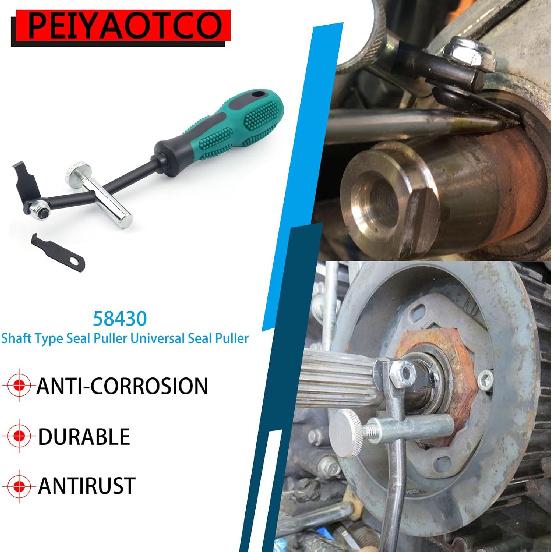 58430 Shaft Type Seal Puller Universal Seal Removal Tool for Camshaft and Crankshaft Seals Fit for Most Auto and Motorcycles