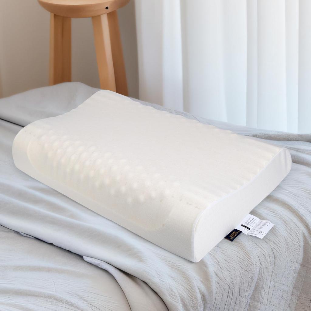 Thai Natural Latex Neck Support Pillow for Home & Student Use