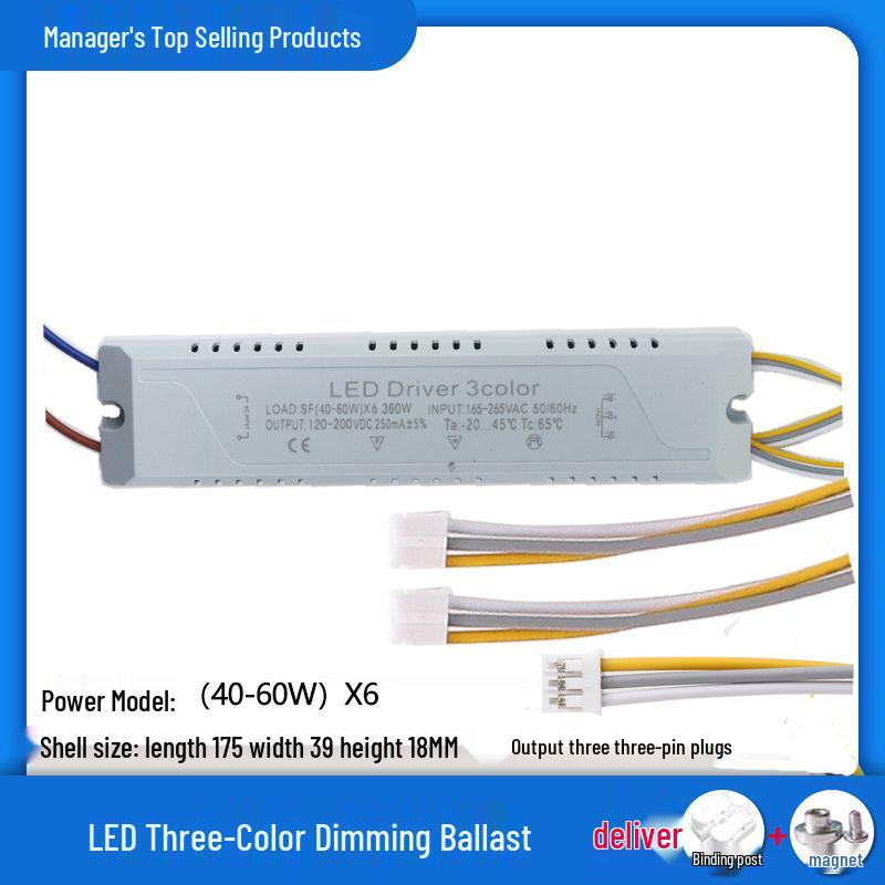 LED Deckenleuchte mit Dreifarben-Dimmung und Universal-Treiber