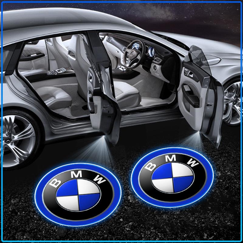 2Pcs Car Door Emblem Light LED Welcome Lamp Wireless Laser Projector For BMW M Performance 1 3 5 7 Series M3 M4 M5 M6 X1 X3 X5 X6 X7 E30 E34 E36 E39