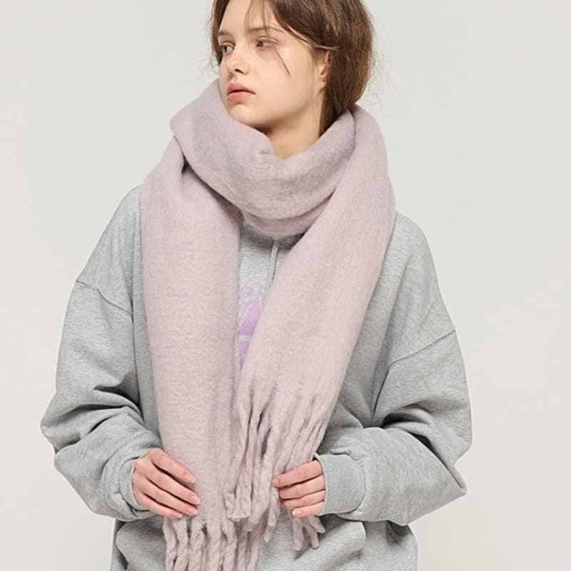 CARGOBROS Soft Color Volume Long Muffler (Gray)