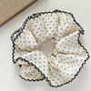 Korean Retro Polka Dot Lace Slim Waist Hair Tie - High-End Intestine Hair Accessories