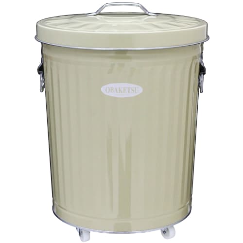 Color Obaketsu CIK35 Ivory with Casters, 33L
