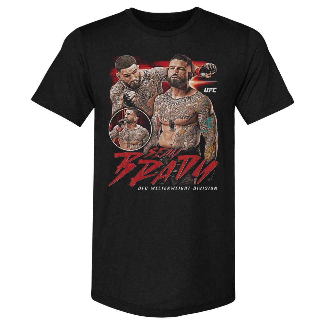 2026 Лето UFC Шон Брэди Боевая Графическая Футболка Женская Спортивная Хлопковая С Коротким Рукавом Свободная Повседневная Фитнес Рубашка Унисекс S