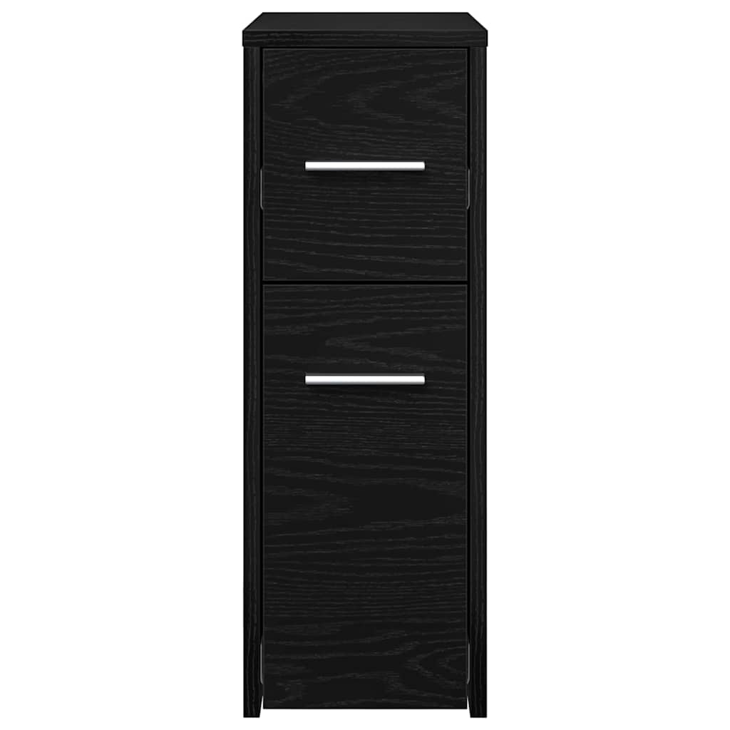 Bathroom Furniture Set Black Oak Look 22 x 44 x 61.5 cm