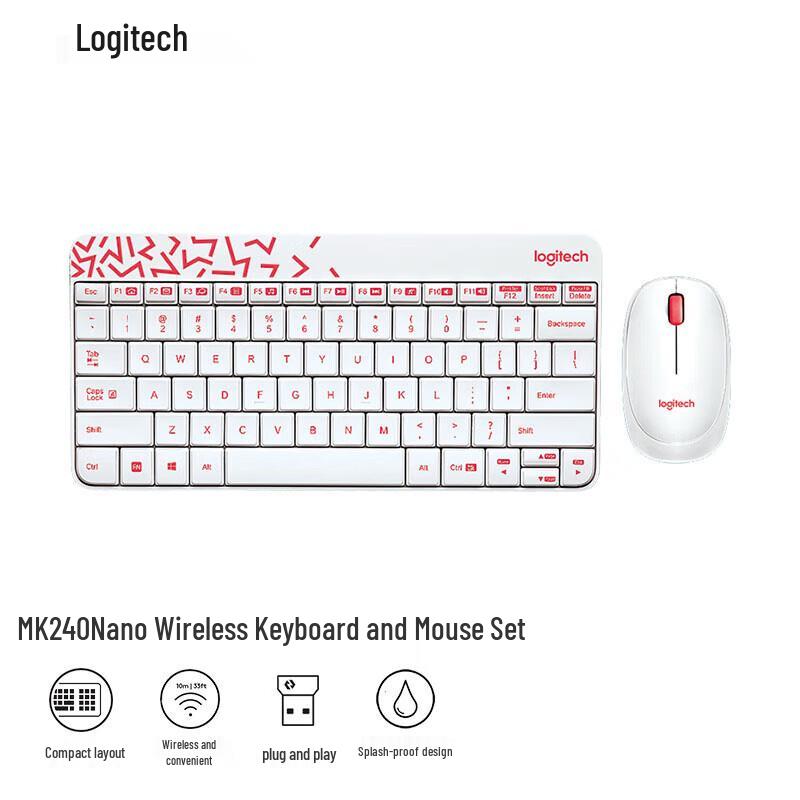 

Logitech MK240 Nano Wireless Keyboard and Mouse Combo