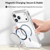 For iPhone 17 Pro Max Clear Magnetic Case Hard PC Phone Protective Back Cover Compatible with MagSafe