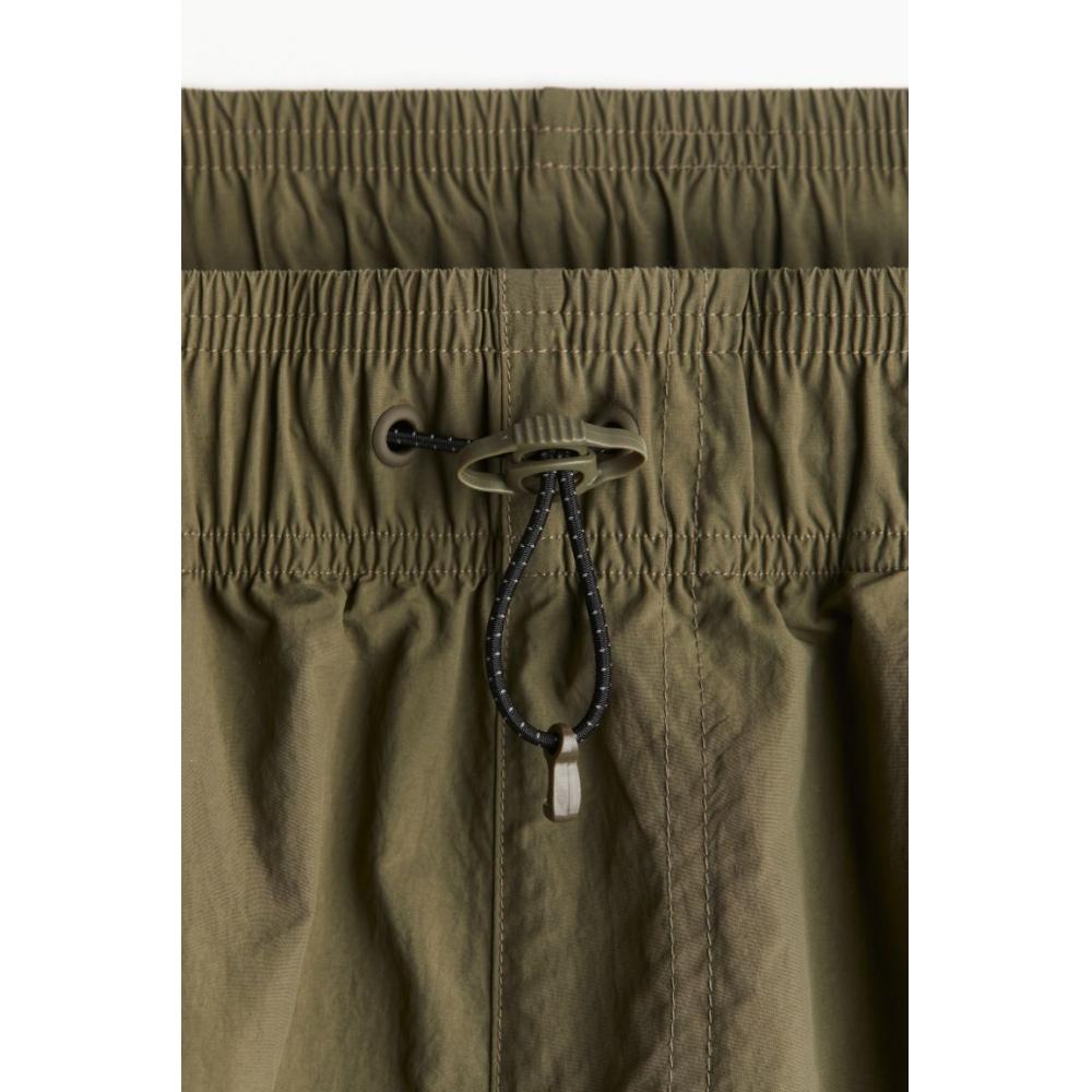 H M paracHute Cargo Pants kHaki Green