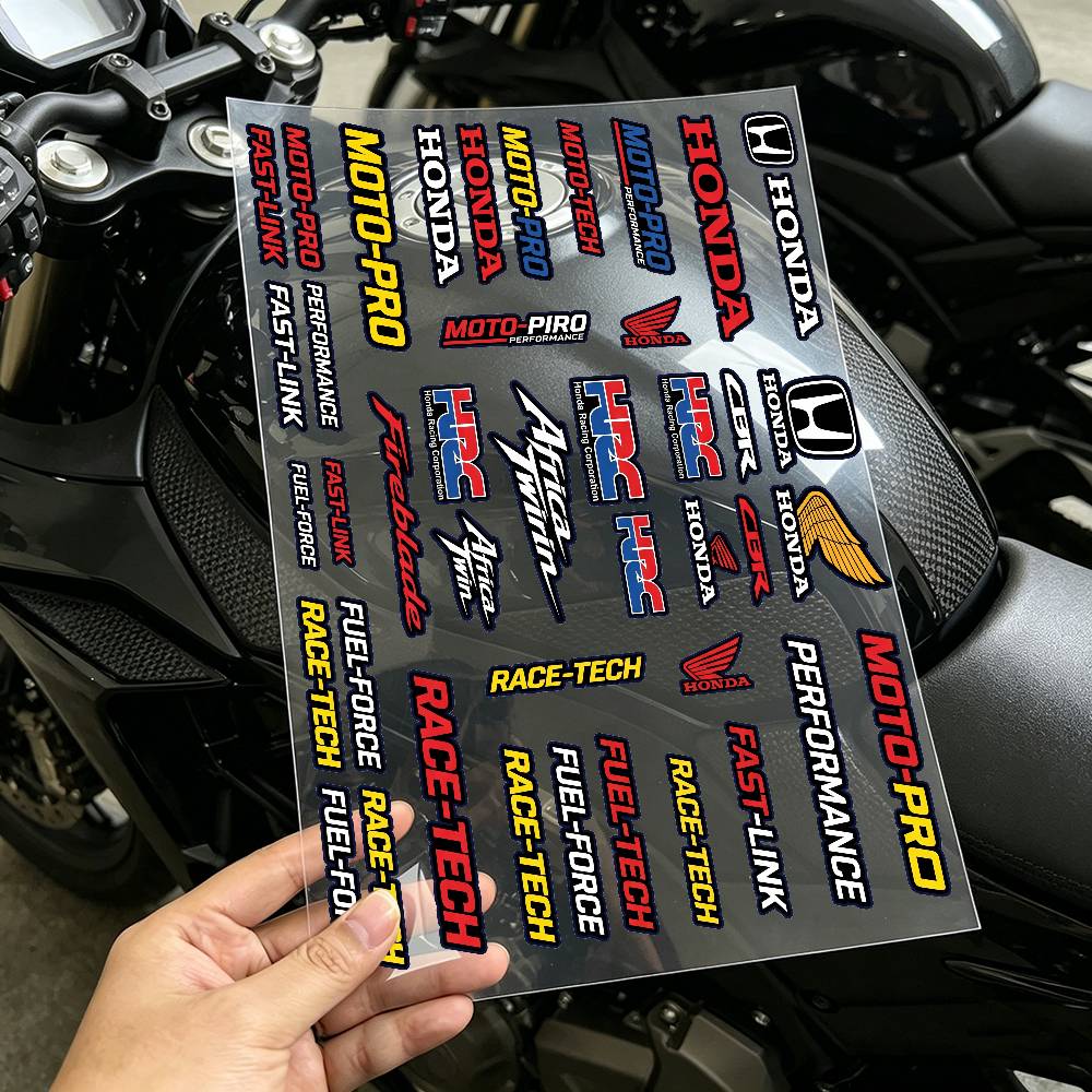 FOR HONDA Waterproof Reflective Scratch Cover Sticker Universal Decor Decal For Car Motorcycle Helmet RefrigeratorOW3 vhbm0
