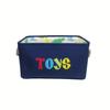 Bins Storage Nursery Hamper Canvas Laundry Basket Foldable Large Storage Baskets For Kids Boys Girls Toys Office Bedroom Clothes