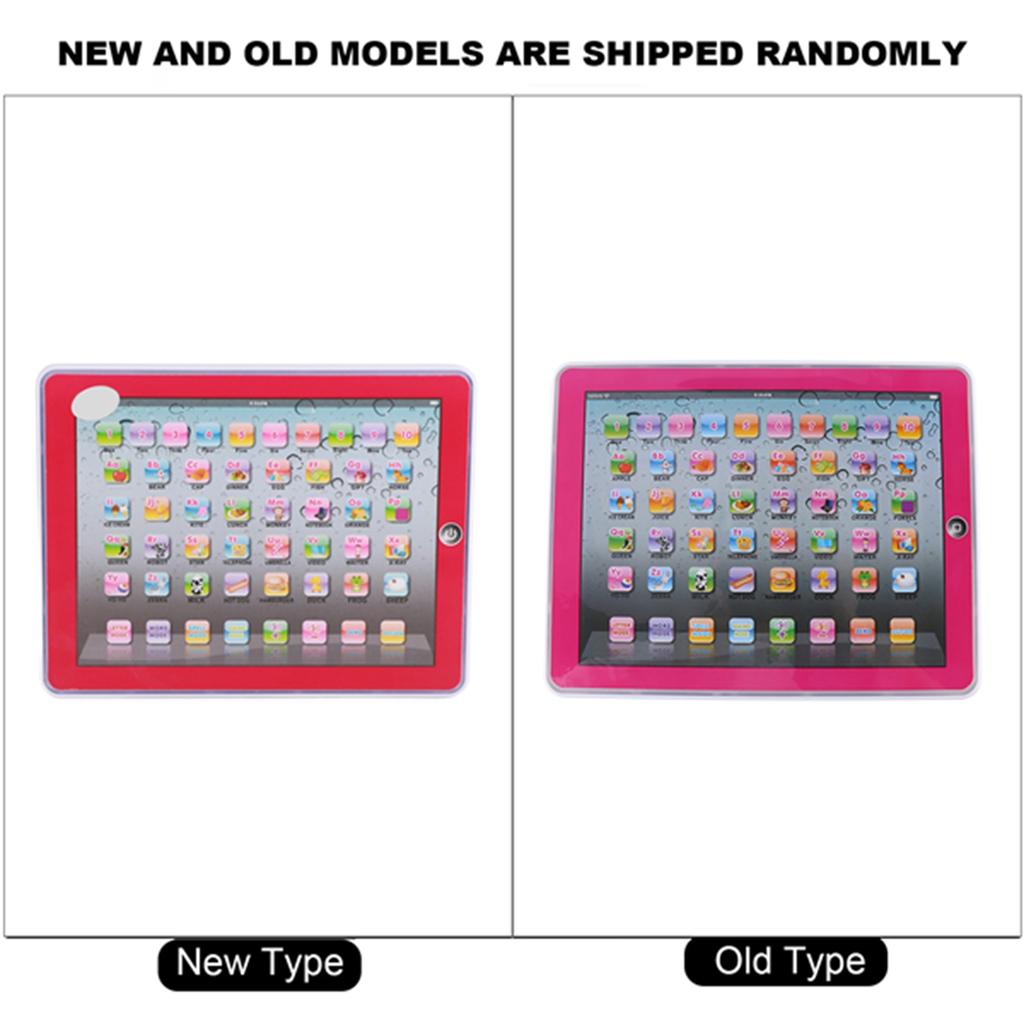 Baby Kids Toddler Learning English Machine Tablet Early Educational Study Toy (Pink)