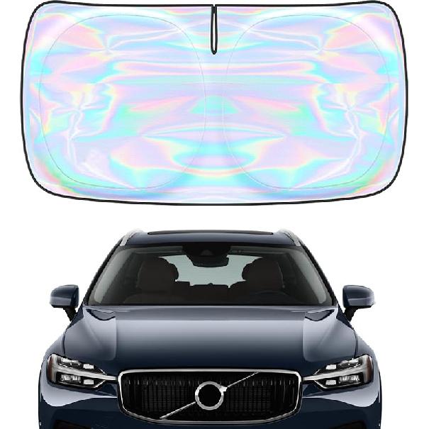 Windshield Sun Shade Cover For Kia Forte -2025 - Sunshade Compatible With Kia Forte Foldable Front Window Sunshade Sun Visor Protector Block UV Rays