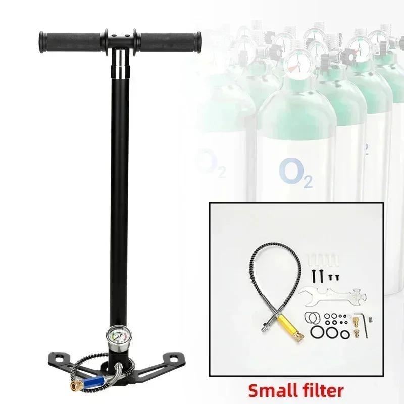 300bar 4 Stage High Pressure Air PCP Pump For Pcp Hunting 30mpa 4500psi Car Bicycle Refilling PCP Compressor