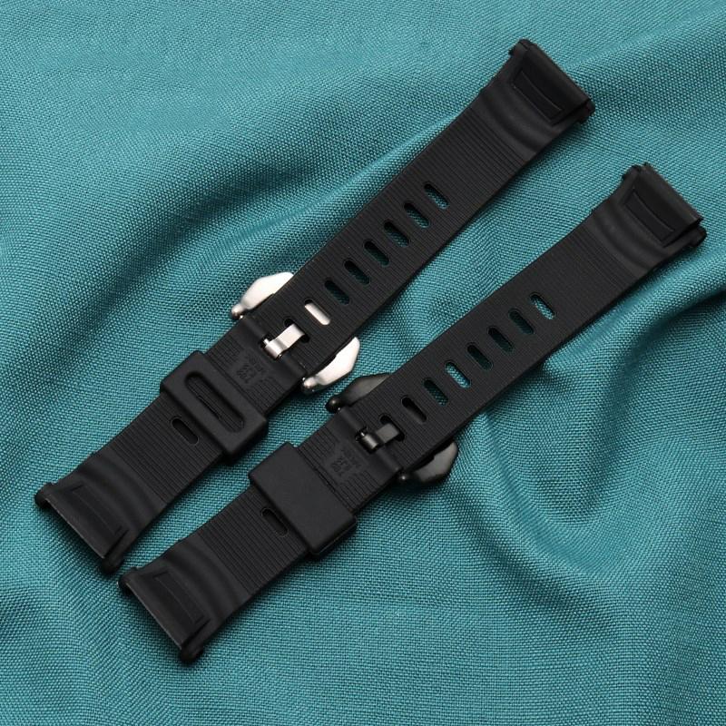 Silikon-Gummi-Uhrenarmband für Casio 3206 3135 PRG-130Y PRW-1500 PRW-1500Y Spezielles Armband PROTREK 26*18mm Herren-Uhrenarmband Armband