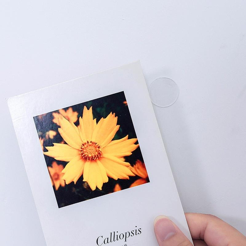 Průhledná oboustranná lepicí páska s tečkami, akrylová, kruhová, bezešvá, pro vlepení dekorací 1 sada/70 ks