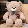 Cartoon Bear Rose Plush Toy Cute Bow Tie Send Girl Valentine Day Children Gift