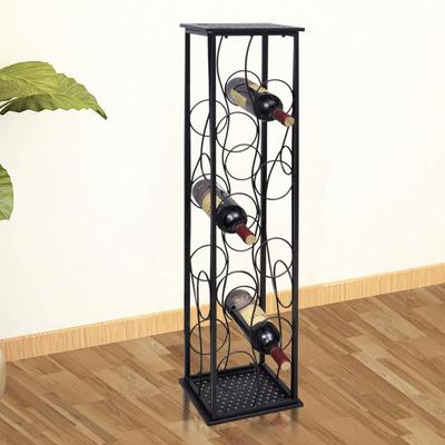 Vidaxl Metal Wine Rack for 8 Bottles