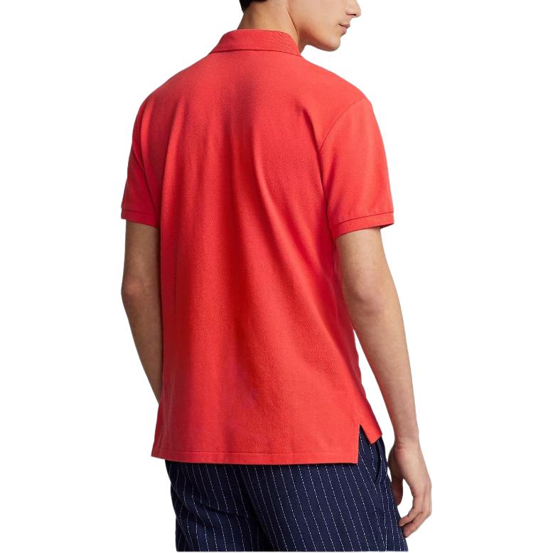 Polo Ralph Lauren Solid Color Pony Embroidered Pullover Short Sleeve Polo Shirt Men tops 710675974-119