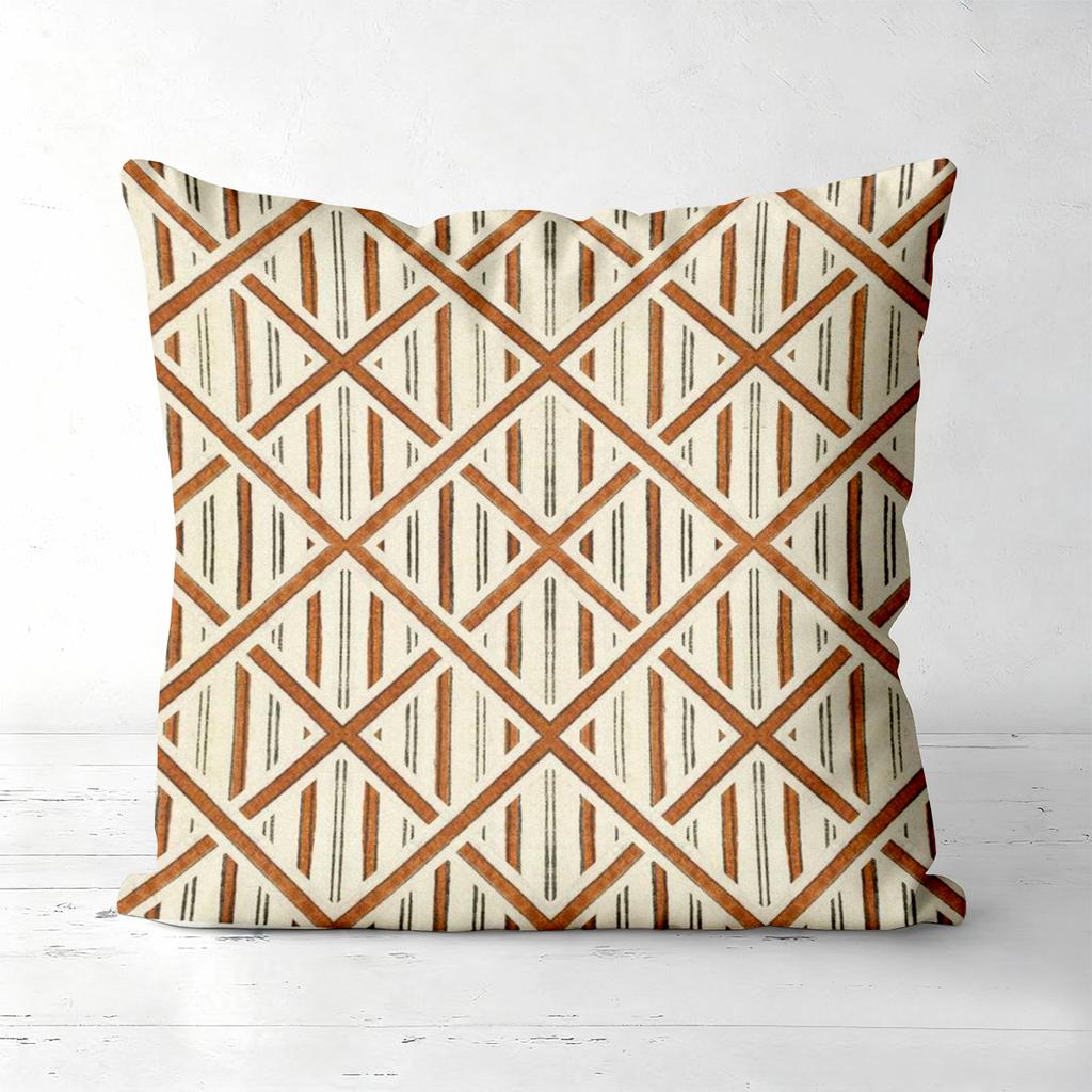 Bohemian Geometric Floral Striped Throw Pillow Covers Pattern Cushion Cover Suitable For Sofa Bedroom Car Pillow Cover