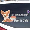 Adorably Cute Deer Reflective Rear Window Sticker - Waterproof and Safe
