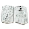 Gants De Motobiker Pour Homme, Semi-Doigt, Sans Doublure, Chic, Blanc, Solide, Document, Fitness, GufamilCurve Line, Riding Gym