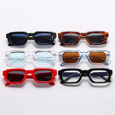 Men Vintage Rectangle Frame Sunglasses Fashion Retro Sun Glasses Luxury Brand Design UV400 Shades Eyewear Women Goggles