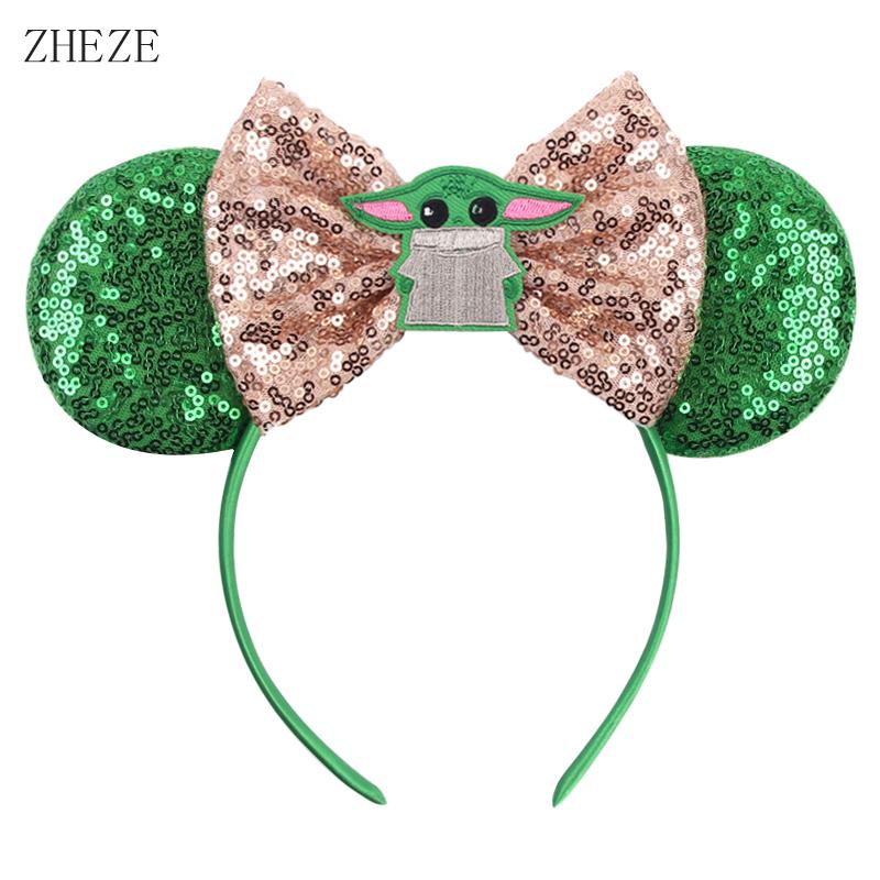 Disney Glänzendes Schloss Mausohren Stirnband Jungen Mädchen Festival Party Cosplay Haarband Frauen DIY Haarschmuck Cartoon Geschenk