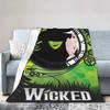 Wicked Musical Glinda  Elphaba Plush Blanket  Soft Flannel Throw for Kids and Adults Warm Bedspread for Bedroom Perfect Gift Ide