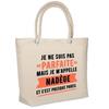 Beach Bag - PLANETEE - Insulated Nadège Parfaite - Natural Cotton - Large Capacity - Printed In France