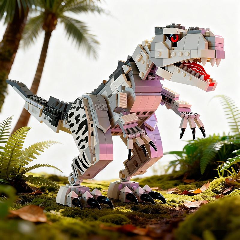 Bloques de Construcción de Dinosaurios Prehistóricos Set de Construcción de Animales Modelo T Rex Juguetes Educativos STEM Regalo de Navidad para Niños Niños