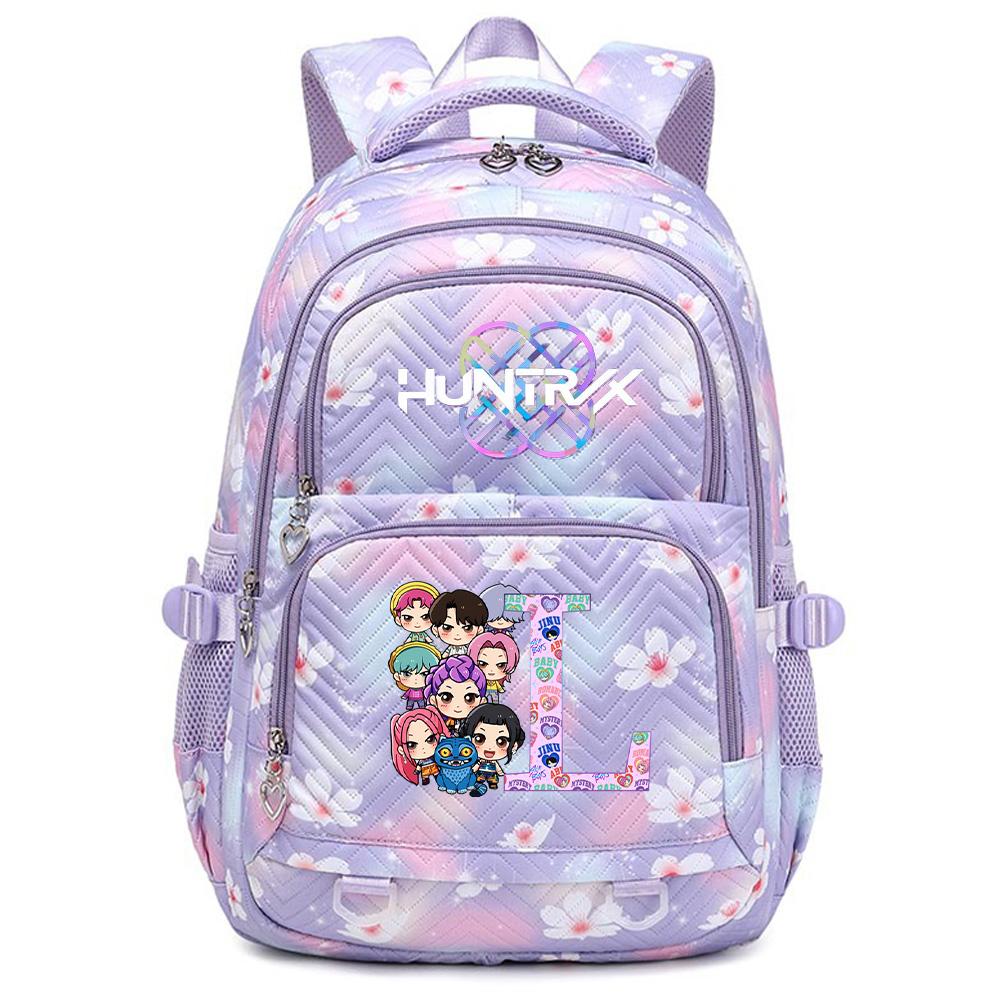 

26 English Letter K-Pop Printed Backpack Student Teenager Bookbag for Boy Girl Schoolbag Kid Gift Women Large Capacity Travel Bag Mochila