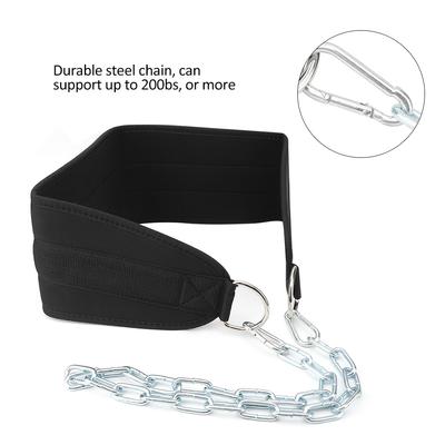 Pull Up Half Length Power Weighted Dip Belt Gym Sports Barbell Slice Fitness Equipment Dual Ring