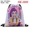 Demon Hunters Drawstring Bag Lightweight Backpack Cartoon Print Travel Fitness Clothes Storage