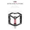 CXWXC Bicycle Pedals of Flat with Removable Anti-slip Pins Ultralight Aluminum Sealed Bearings MTB Road Bike Wide Flat Pedals