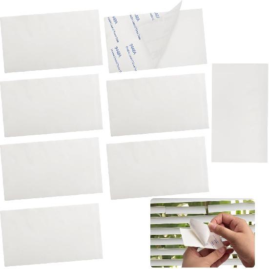 8 Pcs Horizontal Blind Repair Tabs Mini Blind Slat Repair Kit Horizontal Blinds Replacement Slats White Blind Fixers for Horizontal Blinds (1" W x 3"