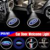 New 2026 Car Sticker For Ford Led Car Door Welcome Light Projector Lamp for Ford Mustang Shelby Focus Fusion Transit Fiesta Mond
