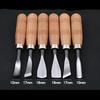 6Pcs Woodcut Knife Wood Carving Chisel Set Chip Detail Carving Chisels Kit Wood Carpenter Hand Tools for Working DIY