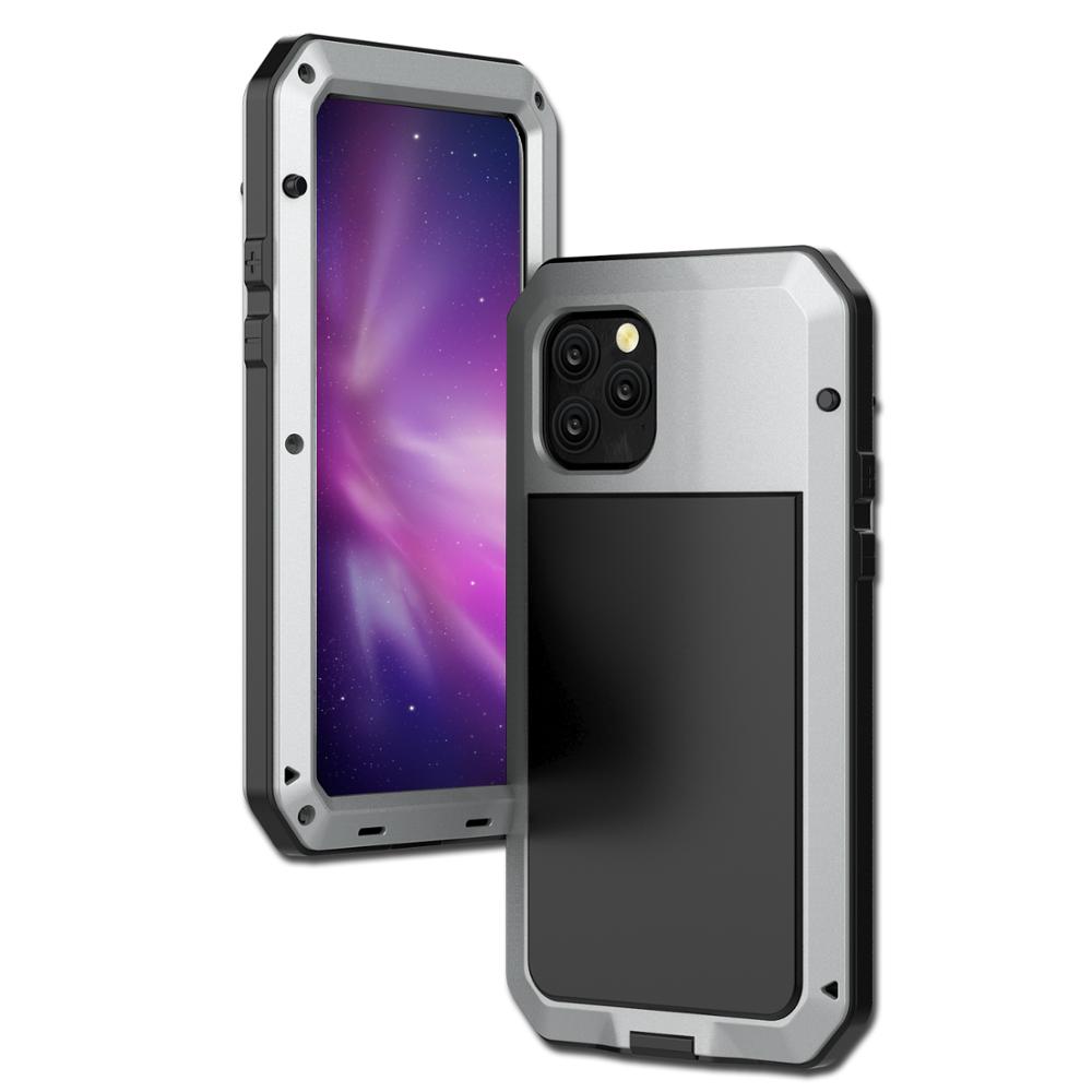 Heavy Duty 360 Full Protect Metal Phone Case for iPhone 17 Pro Max Shockproof Case For iPhone 16 15 14 13 12 11 8 7 Plus XR XS
