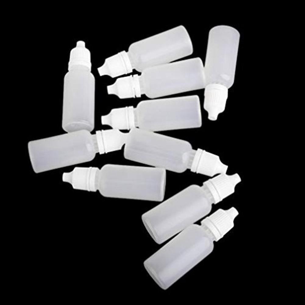 10 szt./zestaw Uniwersalne Puste Plastikowe Butelki z Kroplomierzem 10 ml